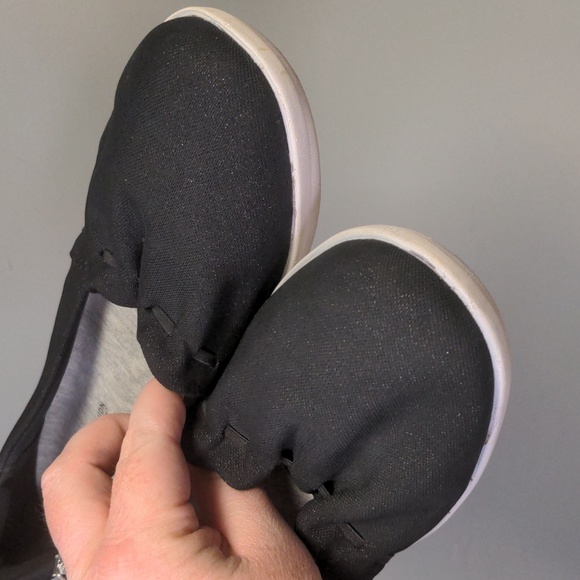 Cloudsteppers by Clarks Black Ballet Shimmer Gathered Flats Size 7 - Picture 10 of 10
